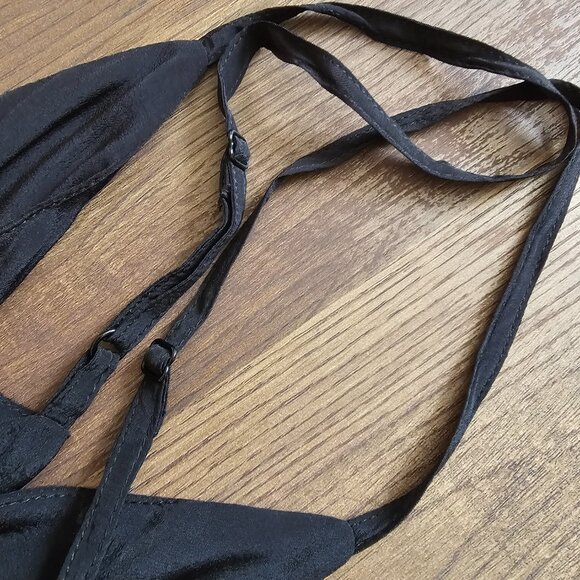 NWT!! Solid & Striped Ariel Flowy Sleeveless Midi Dress With Pockets M Blackout - Picture 9 of 14